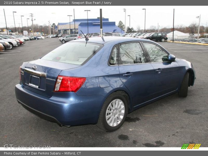 Newport Blue Pearl / Ivory 2010 Subaru Impreza 2.5i Premium Sedan