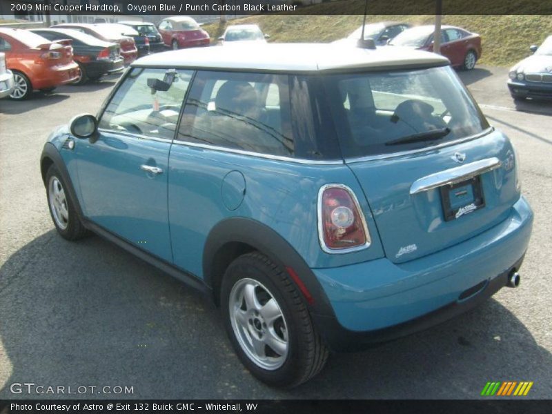 Oxygen Blue / Punch Carbon Black Leather 2009 Mini Cooper Hardtop