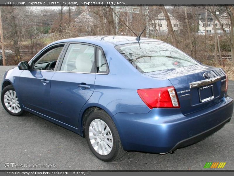 Newport Blue Pearl / Ivory 2010 Subaru Impreza 2.5i Premium Sedan