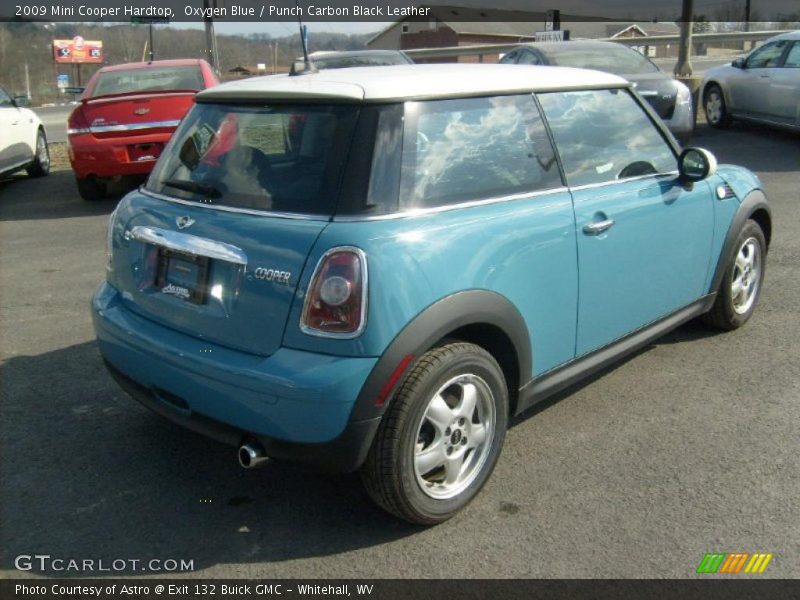 Oxygen Blue / Punch Carbon Black Leather 2009 Mini Cooper Hardtop