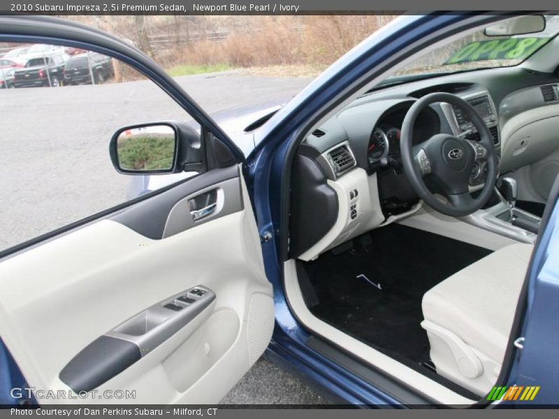 Newport Blue Pearl / Ivory 2010 Subaru Impreza 2.5i Premium Sedan