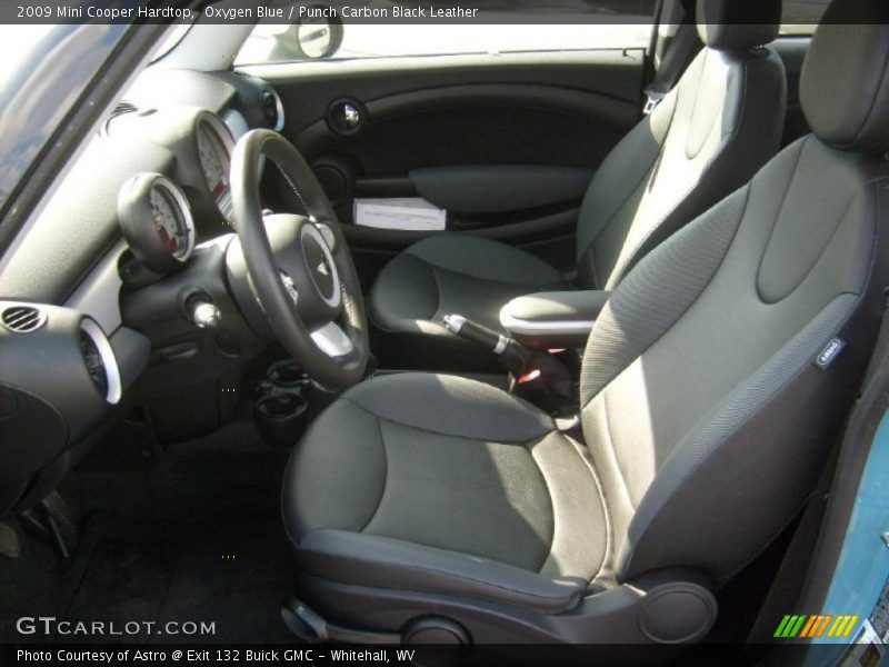 Oxygen Blue / Punch Carbon Black Leather 2009 Mini Cooper Hardtop