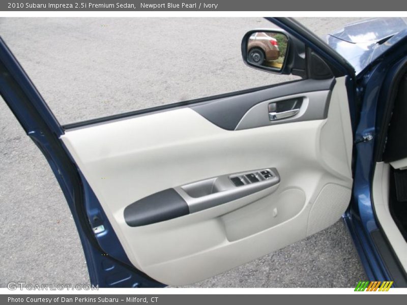 Newport Blue Pearl / Ivory 2010 Subaru Impreza 2.5i Premium Sedan