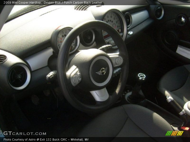Oxygen Blue / Punch Carbon Black Leather 2009 Mini Cooper Hardtop