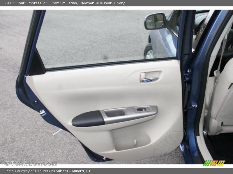 Newport Blue Pearl / Ivory 2010 Subaru Impreza 2.5i Premium Sedan