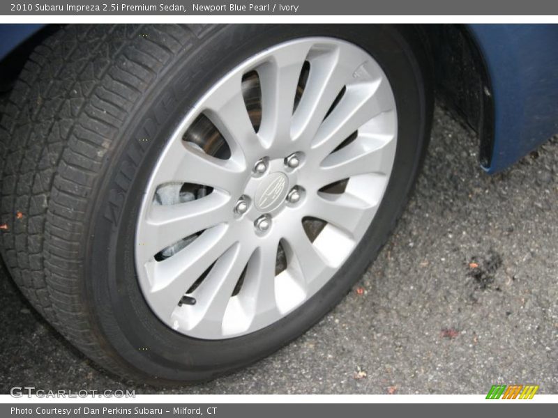 Newport Blue Pearl / Ivory 2010 Subaru Impreza 2.5i Premium Sedan