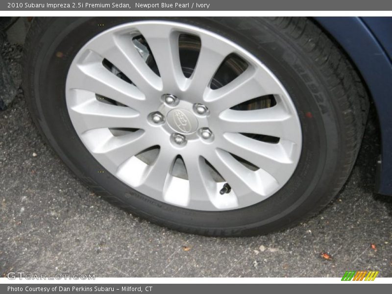Newport Blue Pearl / Ivory 2010 Subaru Impreza 2.5i Premium Sedan