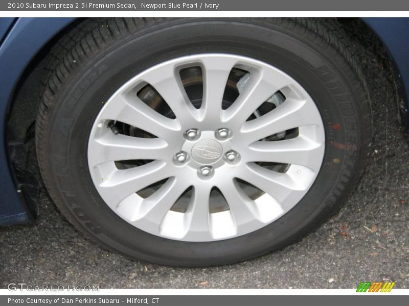 Newport Blue Pearl / Ivory 2010 Subaru Impreza 2.5i Premium Sedan