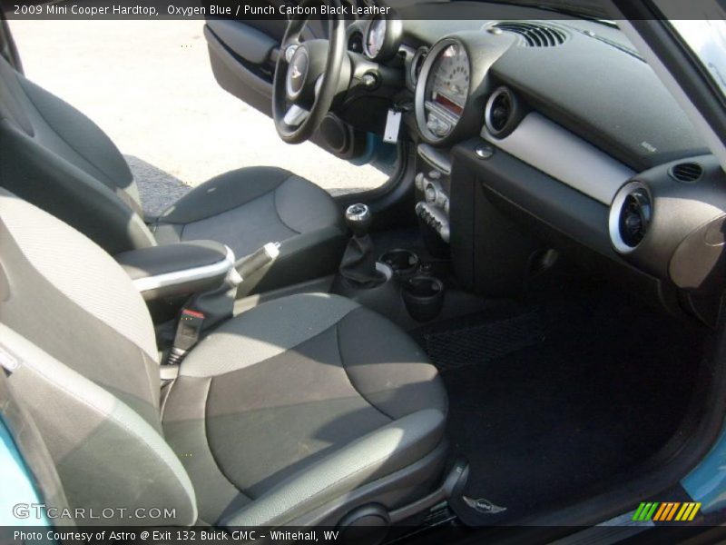 Oxygen Blue / Punch Carbon Black Leather 2009 Mini Cooper Hardtop
