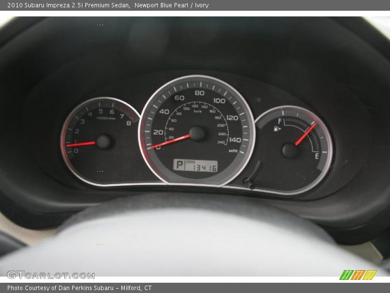 Newport Blue Pearl / Ivory 2010 Subaru Impreza 2.5i Premium Sedan