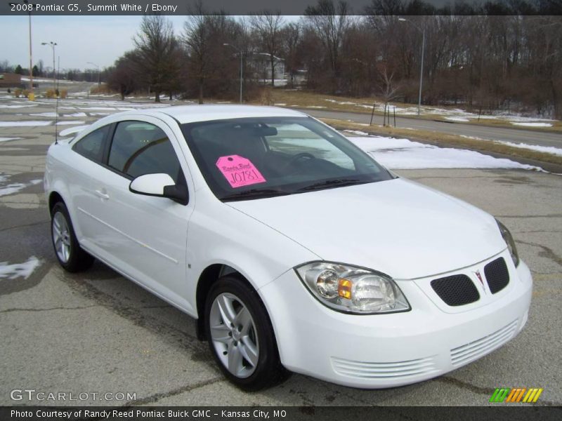 Summit White / Ebony 2008 Pontiac G5