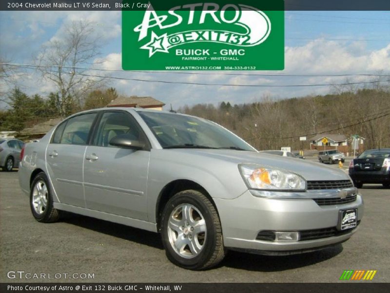 Black / Gray 2004 Chevrolet Malibu LT V6 Sedan