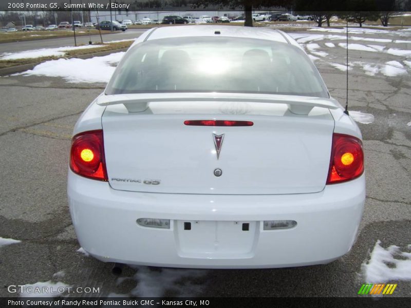 Summit White / Ebony 2008 Pontiac G5