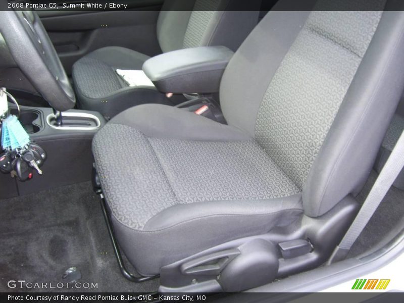 Summit White / Ebony 2008 Pontiac G5