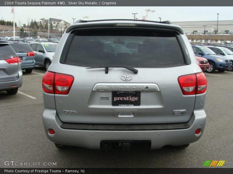 Silver Sky Metallic / Graphite 2008 Toyota Sequoia Platinum 4WD