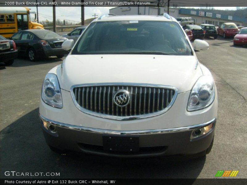 White Diamond Tri Coat / Titanium/Dark Titanium 2008 Buick Enclave CXL AWD