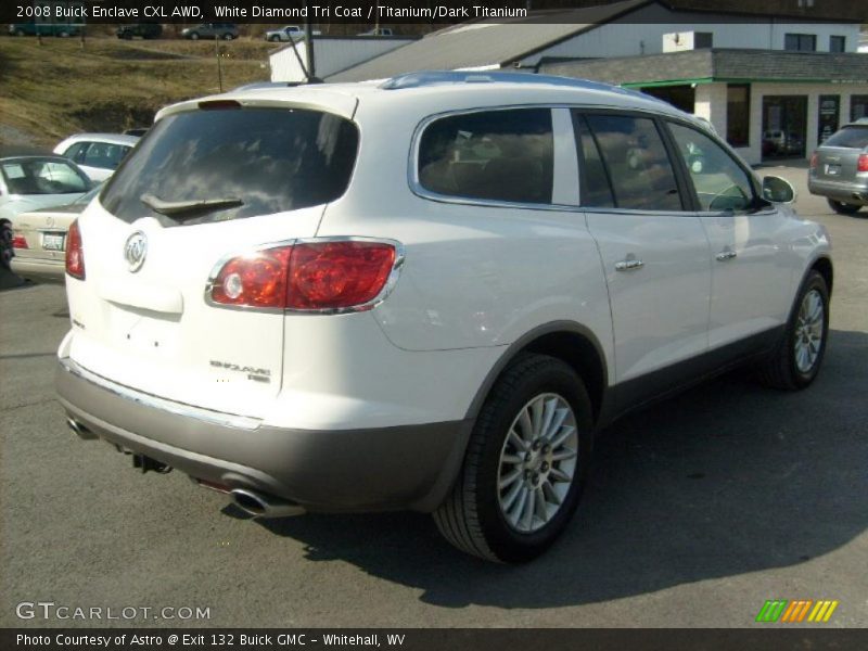 White Diamond Tri Coat / Titanium/Dark Titanium 2008 Buick Enclave CXL AWD