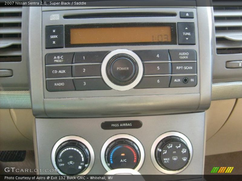 Super Black / Saddle 2007 Nissan Sentra 2.0