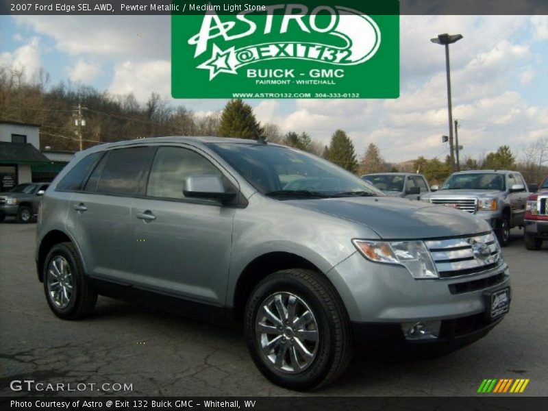 Pewter Metallic / Medium Light Stone 2007 Ford Edge SEL AWD