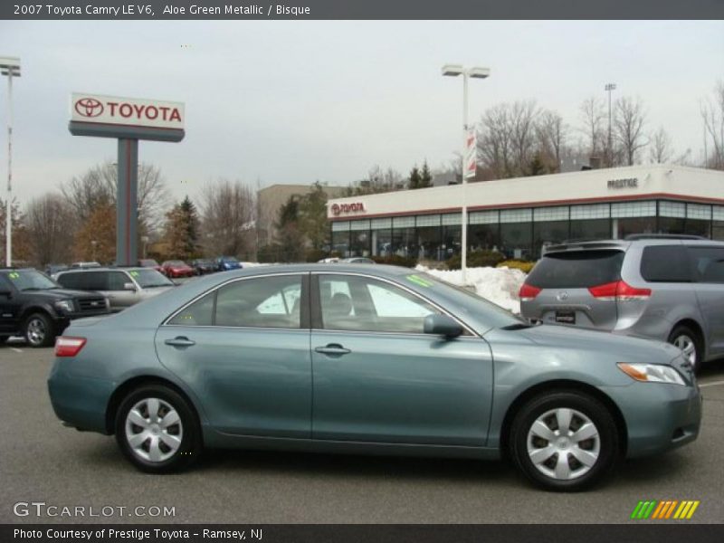 Aloe Green Metallic / Bisque 2007 Toyota Camry LE V6