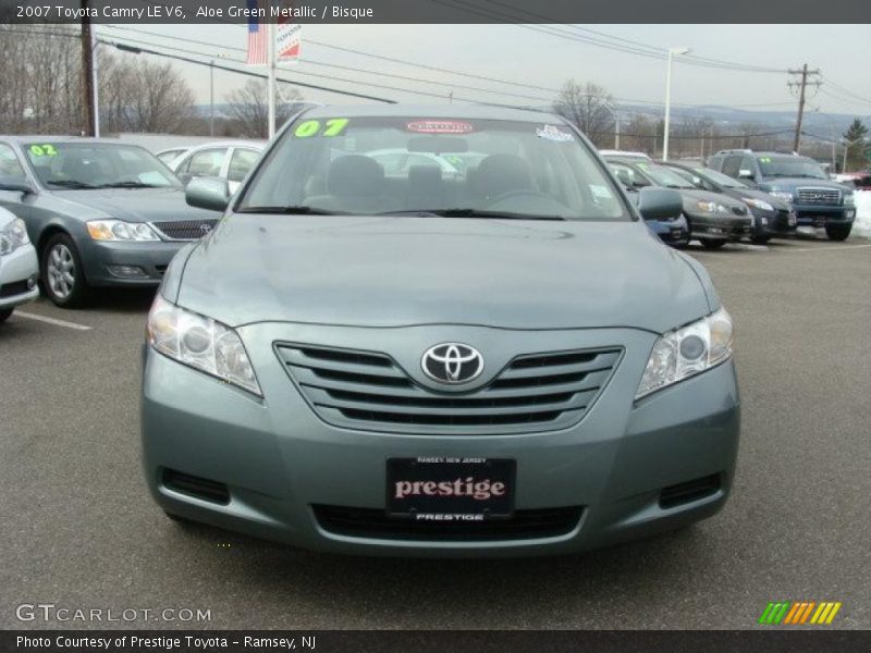 Aloe Green Metallic / Bisque 2007 Toyota Camry LE V6