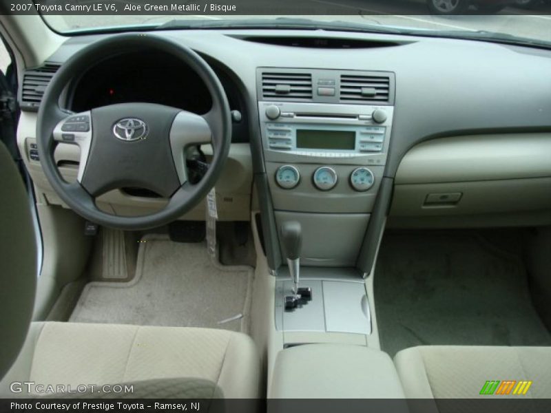 Aloe Green Metallic / Bisque 2007 Toyota Camry LE V6