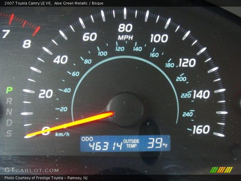 Aloe Green Metallic / Bisque 2007 Toyota Camry LE V6
