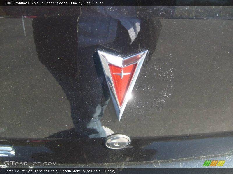 Black / Light Taupe 2008 Pontiac G6 Value Leader Sedan