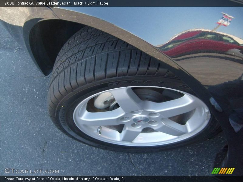 Black / Light Taupe 2008 Pontiac G6 Value Leader Sedan