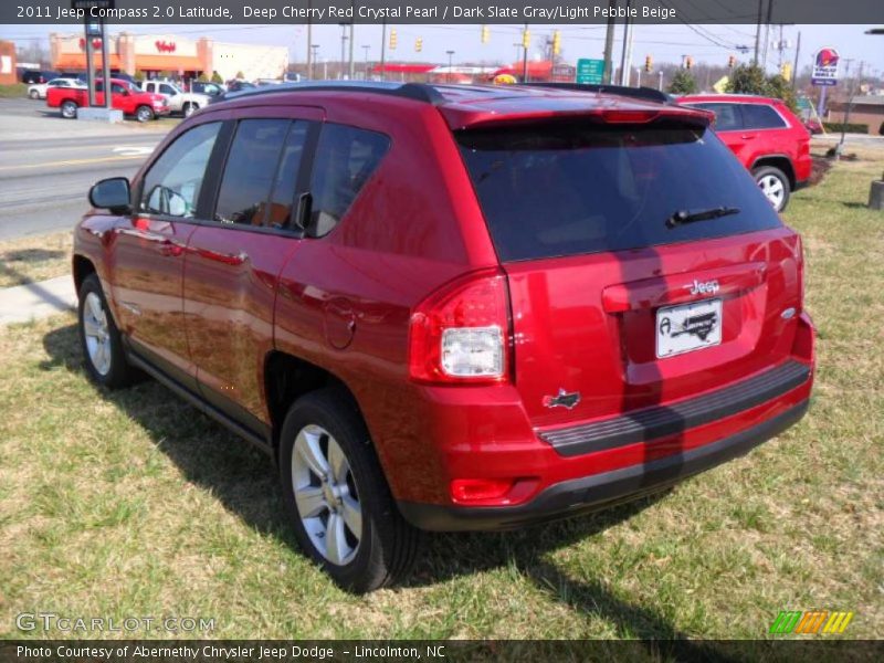 Deep Cherry Red Crystal Pearl / Dark Slate Gray/Light Pebble Beige 2011 Jeep Compass 2.0 Latitude