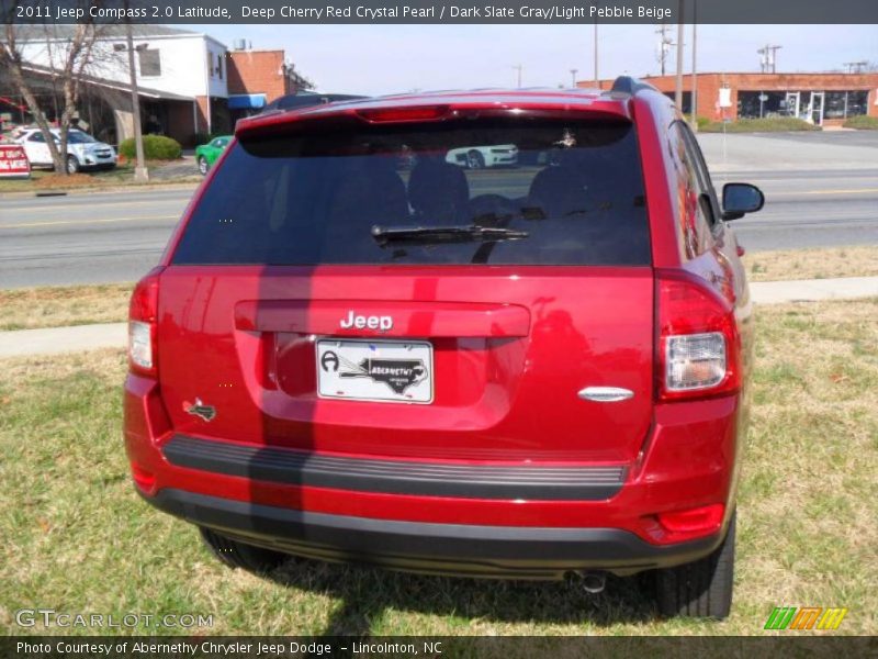 Deep Cherry Red Crystal Pearl / Dark Slate Gray/Light Pebble Beige 2011 Jeep Compass 2.0 Latitude