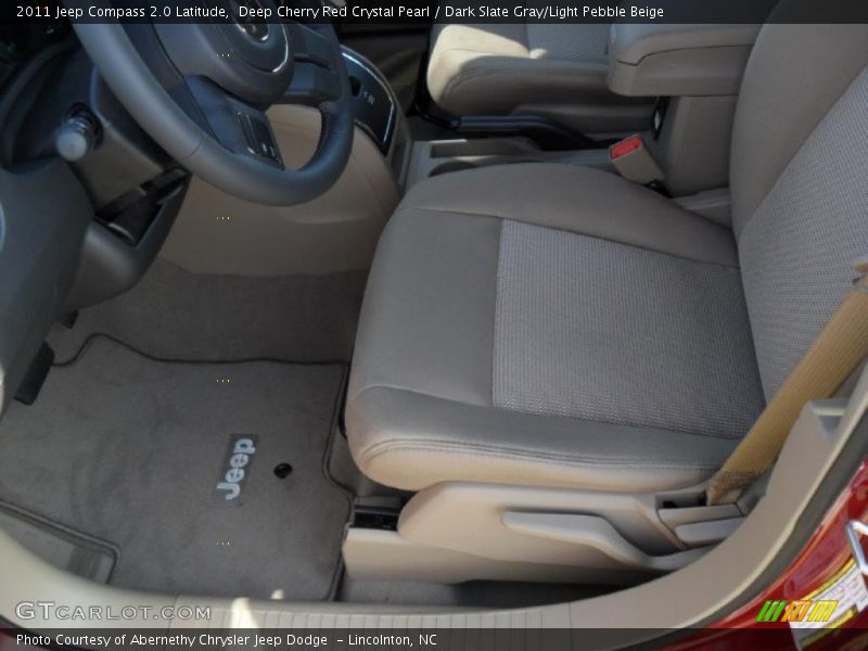 Deep Cherry Red Crystal Pearl / Dark Slate Gray/Light Pebble Beige 2011 Jeep Compass 2.0 Latitude