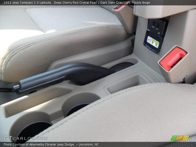 Deep Cherry Red Crystal Pearl / Dark Slate Gray/Light Pebble Beige 2011 Jeep Compass 2.0 Latitude
