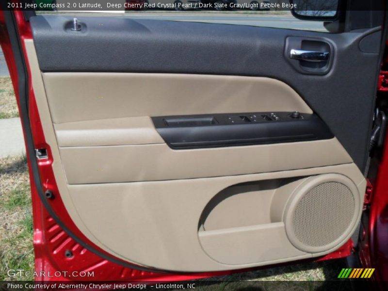 Deep Cherry Red Crystal Pearl / Dark Slate Gray/Light Pebble Beige 2011 Jeep Compass 2.0 Latitude
