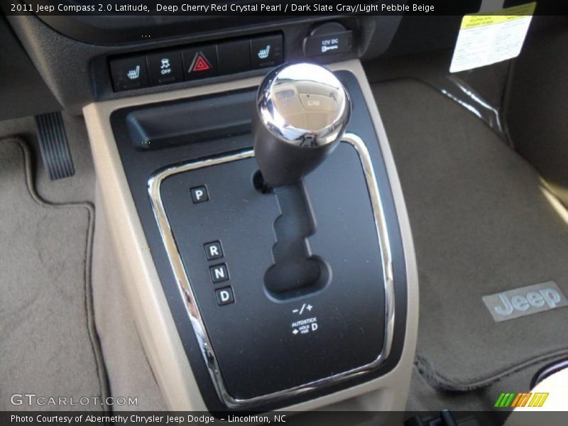 Deep Cherry Red Crystal Pearl / Dark Slate Gray/Light Pebble Beige 2011 Jeep Compass 2.0 Latitude