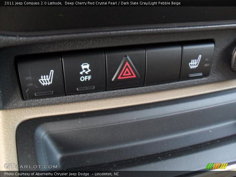 Deep Cherry Red Crystal Pearl / Dark Slate Gray/Light Pebble Beige 2011 Jeep Compass 2.0 Latitude