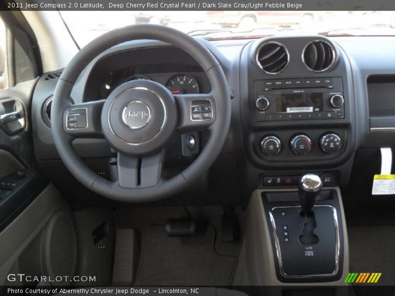 Deep Cherry Red Crystal Pearl / Dark Slate Gray/Light Pebble Beige 2011 Jeep Compass 2.0 Latitude