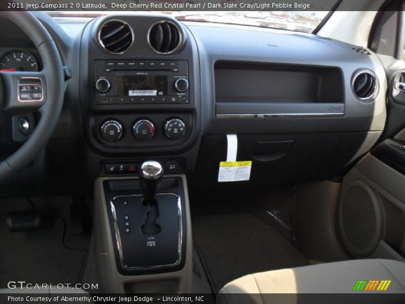 Deep Cherry Red Crystal Pearl / Dark Slate Gray/Light Pebble Beige 2011 Jeep Compass 2.0 Latitude