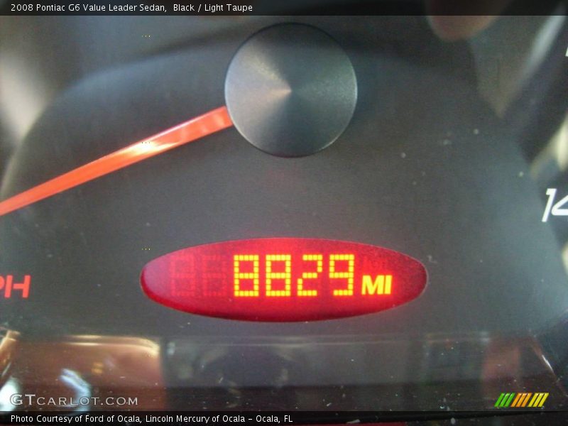 Black / Light Taupe 2008 Pontiac G6 Value Leader Sedan