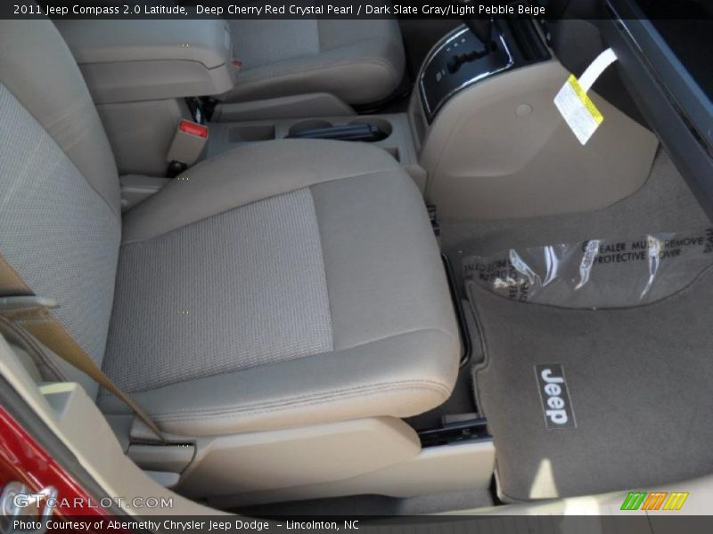 Deep Cherry Red Crystal Pearl / Dark Slate Gray/Light Pebble Beige 2011 Jeep Compass 2.0 Latitude