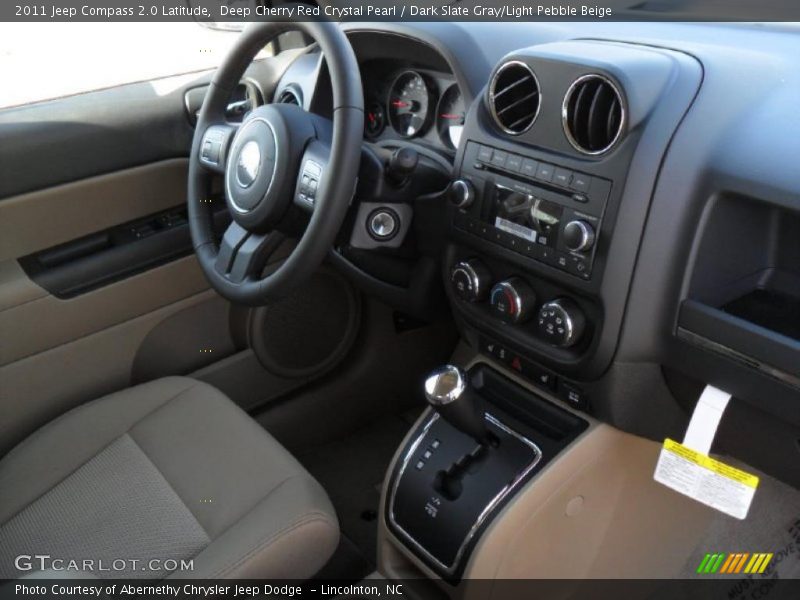 Deep Cherry Red Crystal Pearl / Dark Slate Gray/Light Pebble Beige 2011 Jeep Compass 2.0 Latitude