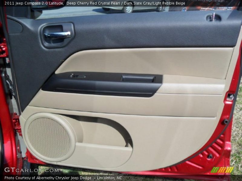 Deep Cherry Red Crystal Pearl / Dark Slate Gray/Light Pebble Beige 2011 Jeep Compass 2.0 Latitude