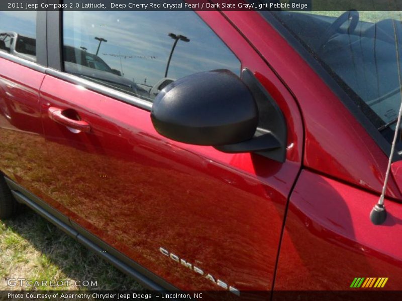 Deep Cherry Red Crystal Pearl / Dark Slate Gray/Light Pebble Beige 2011 Jeep Compass 2.0 Latitude