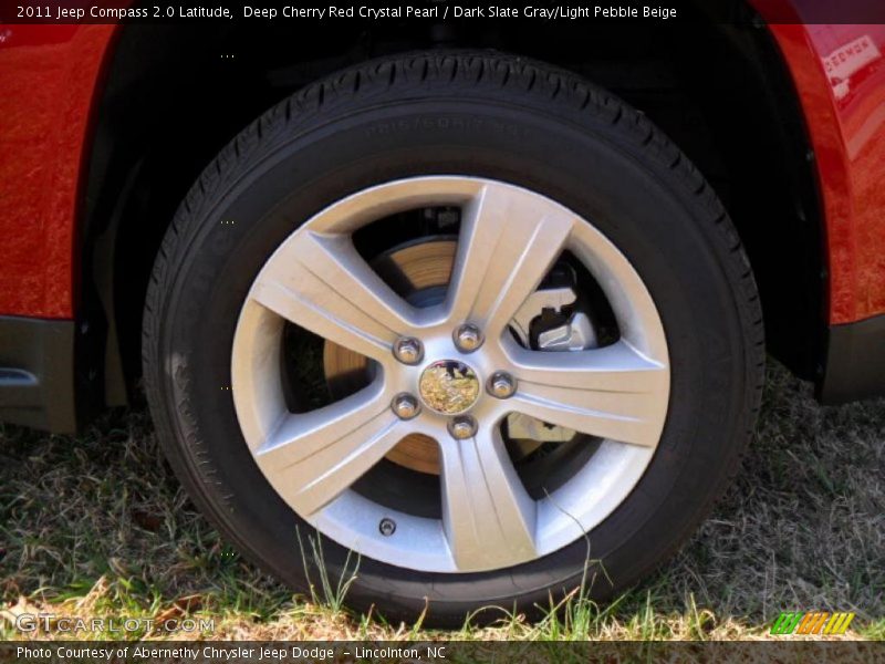 Deep Cherry Red Crystal Pearl / Dark Slate Gray/Light Pebble Beige 2011 Jeep Compass 2.0 Latitude