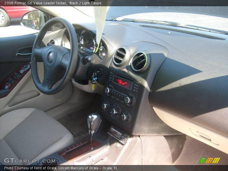 Black / Light Taupe 2008 Pontiac G6 Value Leader Sedan