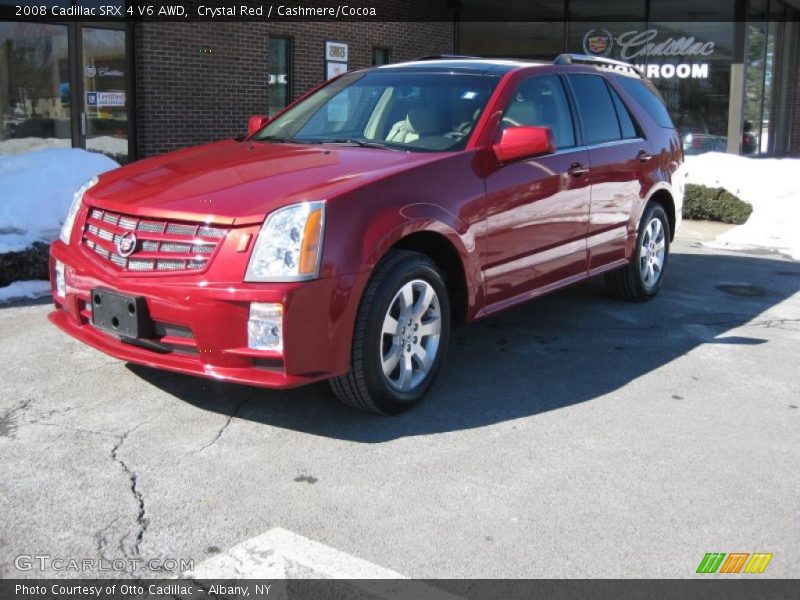 Crystal Red / Cashmere/Cocoa 2008 Cadillac SRX 4 V6 AWD