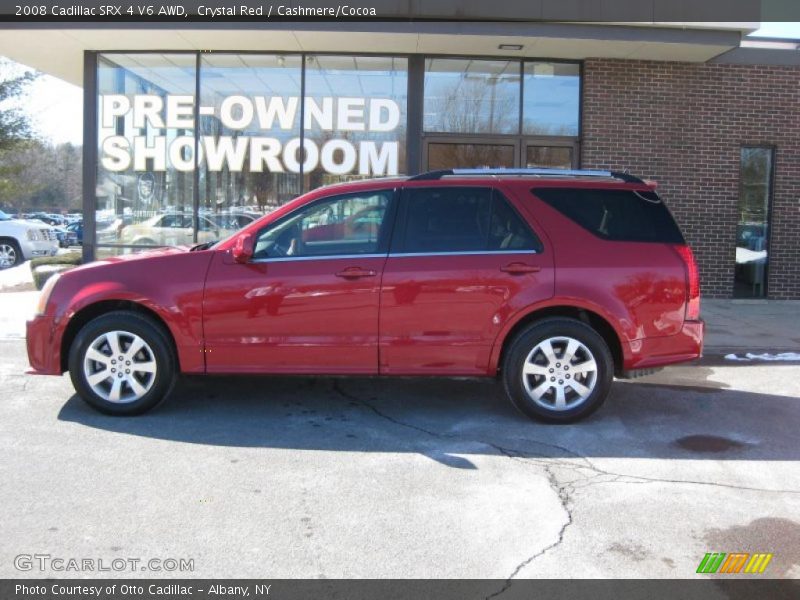 Crystal Red / Cashmere/Cocoa 2008 Cadillac SRX 4 V6 AWD