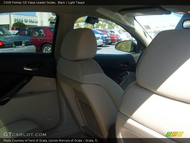 Black / Light Taupe 2008 Pontiac G6 Value Leader Sedan