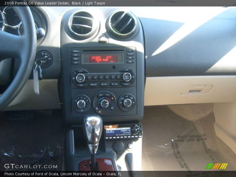 Black / Light Taupe 2008 Pontiac G6 Value Leader Sedan
