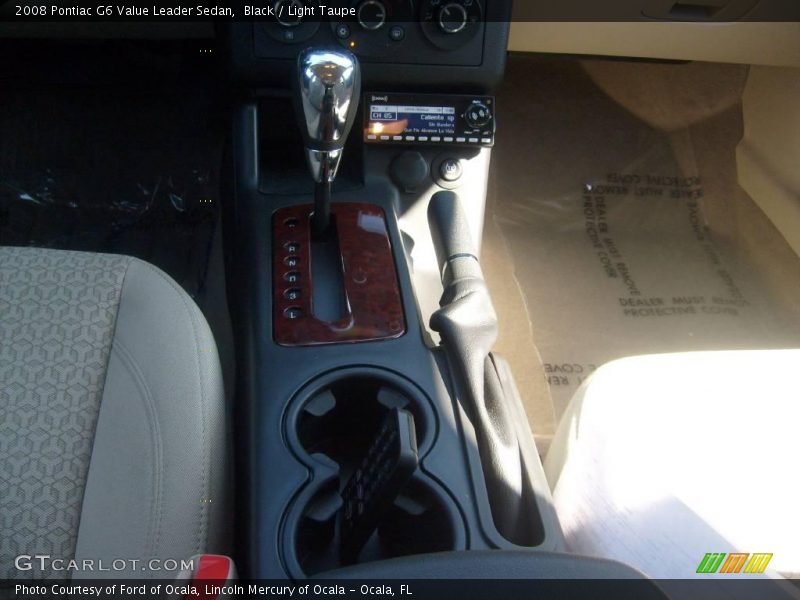 Black / Light Taupe 2008 Pontiac G6 Value Leader Sedan